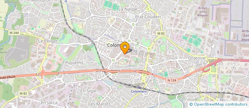 localisation de l'entreprise MADAME CLEMENTINE MORENO DEGAIN à COLOMIERS