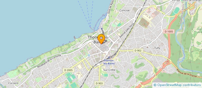 localisation de l'entreprise MADAME CLEMENTINE NOTTET  THONON-LES-BAINS