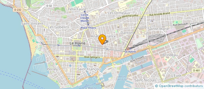 localisation de l'entreprise MADAME CLEMENTINE PASQUET à LE HAVRE