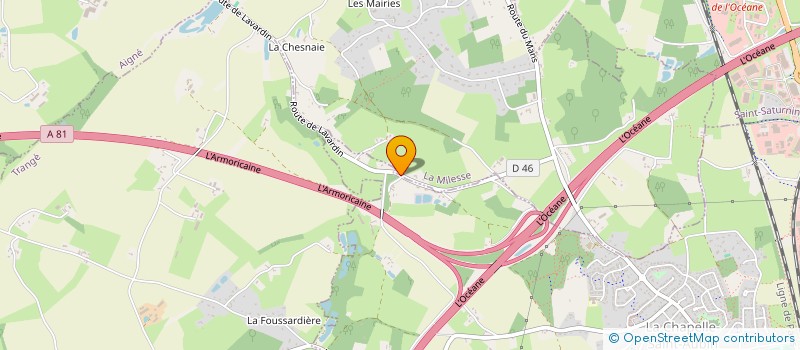 localisation de l'entreprise MADAME CLEMENTINE PELTIER à LA MILESSE
