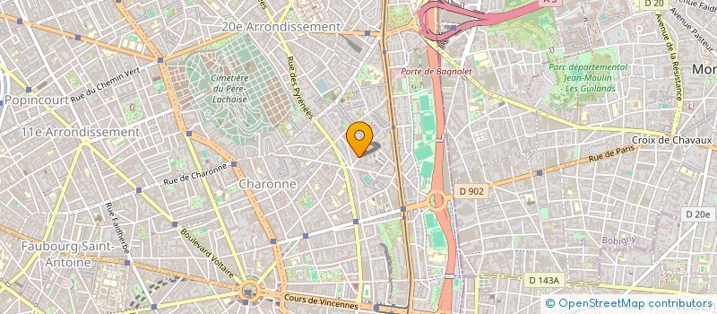 localisation de l'entreprise MADAME CLEMENTINE PERRAGUIN  PARIS