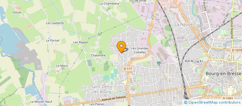 localisation de l'entreprise MADAME CLEMENTINE PERRET à SAINT-DENIS-LES-BOURG