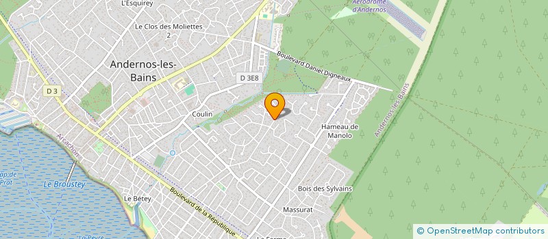 localisation de l'entreprise MADAME CLEMENTINE PHELEP  ANDERNOS-LES-BAINS