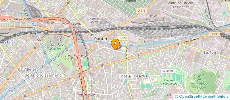 localisation de l'entreprise MADAME CLEMENTINE PRINCE  PANTIN