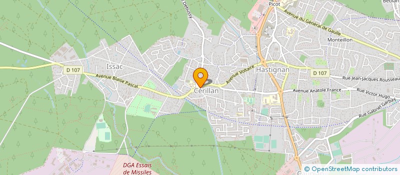 localisation de l'entreprise MADAME CLEMENTINE RAFFENEAU à LE BOUSCAT