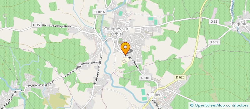 localisation de l'entreprise MADAME CLEMENTINE ROBERT  CONQUES-SUR-ORBIEL