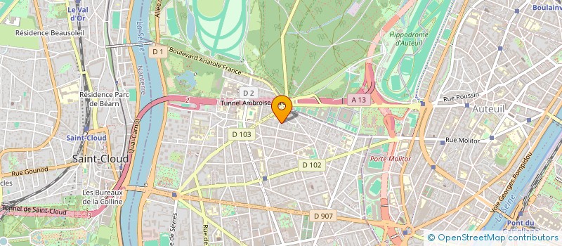 localisation de l'entreprise MADAME CLEMENTINE ROBINAULT  BOULOGNE-BILLANCOURT