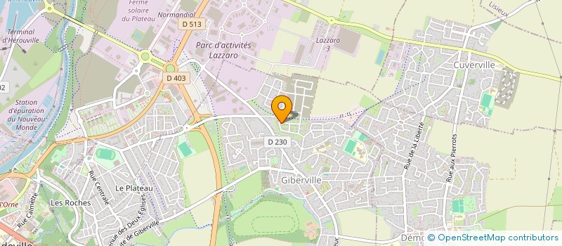 localisation de l'entreprise MADAME CLEMENTINE RUAUD  GIBERVILLE