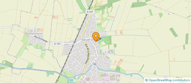 localisation de l'entreprise MADAME CLEMENTINE RUDOLF  WEYERSHEIM