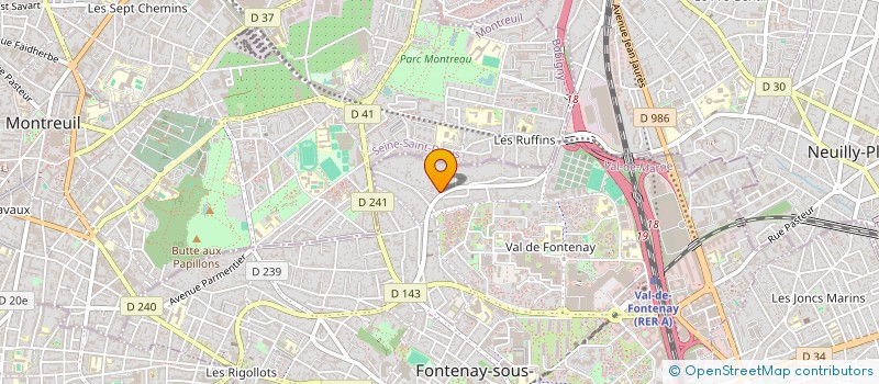 localisation de l'entreprise MADAME CLEMENTINE SCHARF à FONTENAY-SOUS-BOIS