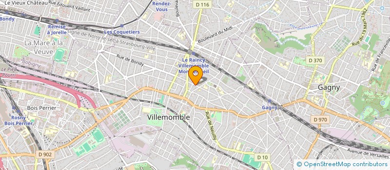 localisation de l'entreprise MADAME CLEMENTINE SCHREIBER à VILLEMOMBLE