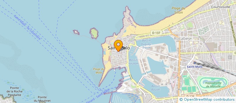 localisation de l'entreprise MADAME CLEMENTINE SIMEONE  SAINT-MALO