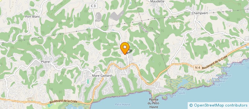 localisation de l'entreprise MADAME CLEMENTINE SIMON  LE GOSIER