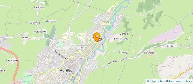 localisation de l'entreprise MADAME CLEMENTINE SIRIEYS à AURILLAC