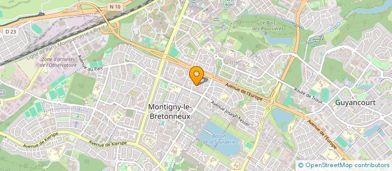 localisation de l'entreprise MADAME CLEMENTINE SIVAN  MONTIGNY-LE-BRETONNEUX