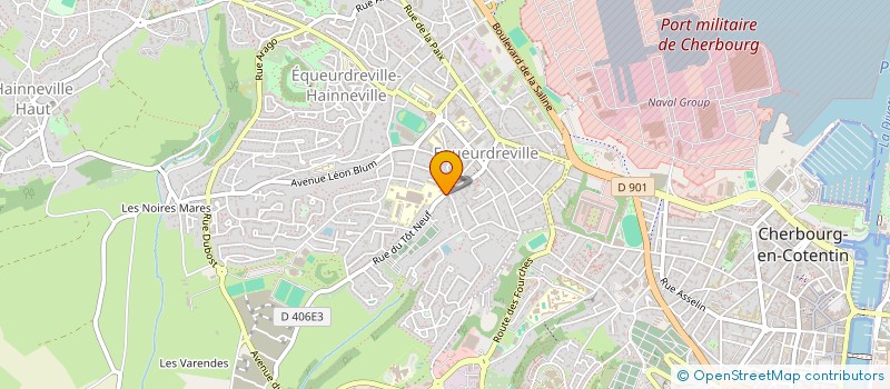 localisation de l'entreprise MADAME CLEMENTINE TEXEIRA  CHERBOURG-EN-COTENTIN