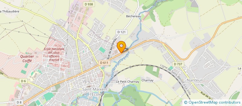 localisation de l'entreprise MADAME CLEMENTINE TEYTAUD  SAINT-MAIXENT-L'ECOLE