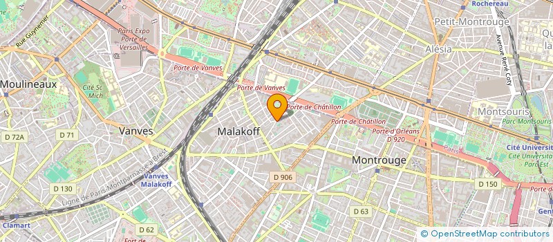 localisation de l'entreprise MADAME CLEMENTINE THINEY-MASSELIN  MALAKOFF