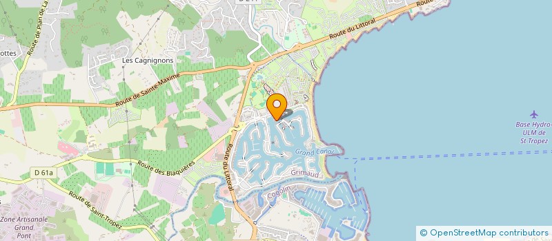 localisation de l'entreprise MADAME CLEMENTINE UZZENI  GRIMAUD