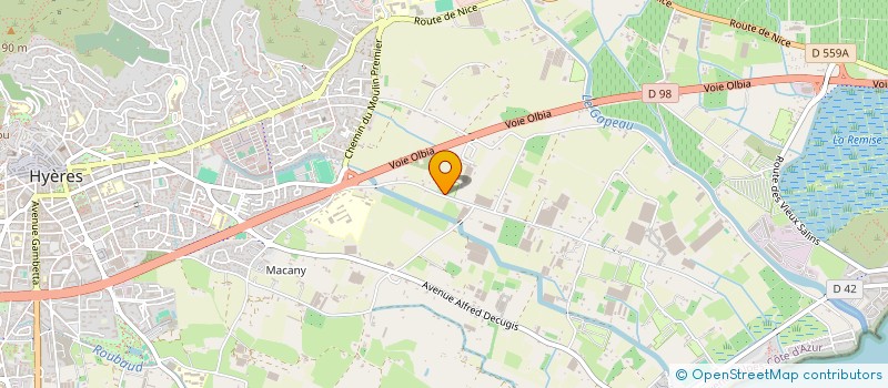 localisation de l'entreprise MADAME CLEMENTINE VERSE  HYERES