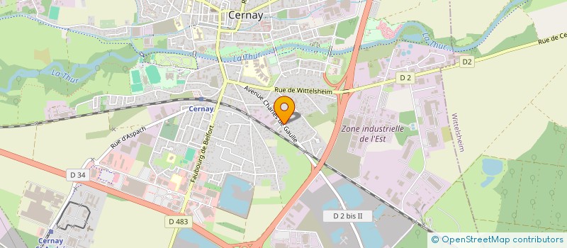 localisation de l'entreprise MADAME CLEMENTINE VIGOT à CERNAY
