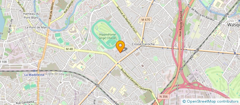 localisation de l'entreprise MADAME CLEMENTINE VOISIN à MARCQ-EN-BARŒUL