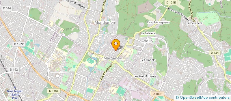 localisation de l'entreprise MADAME CLEMENTINE ZOUAOUI  MARGENCY