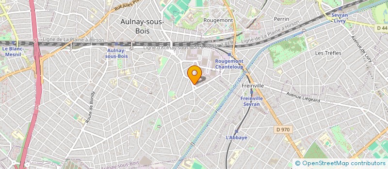 localisation de l'entreprise MADAME CLEMIE CORSIN à AULNAY-SOUS-BOIS