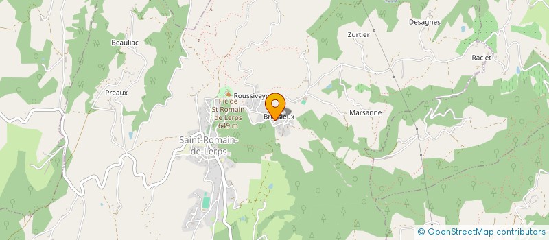 localisation de l'entreprise MADAME CLEMMIE SAIVE  SAINT-ROMAIN-DE-LERPS