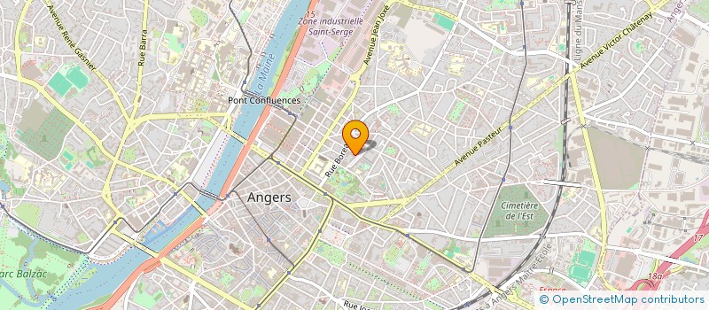 localisation de l'entreprise MADAME CLEO BERGERON à ANGERS