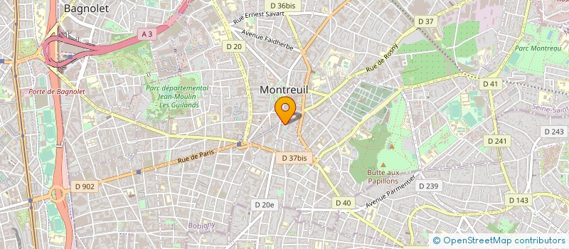 localisation de l'entreprise MADAME CLEO COURRENT à MONTREUIL
