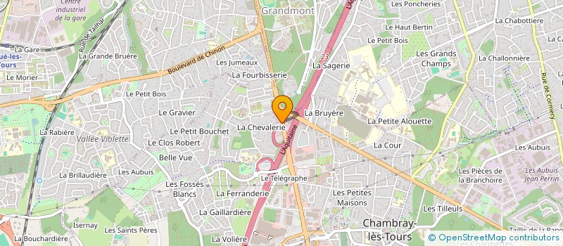 localisation de l'entreprise MADAME CLEO CRENN à CHAMBRAY-LES-TOURS