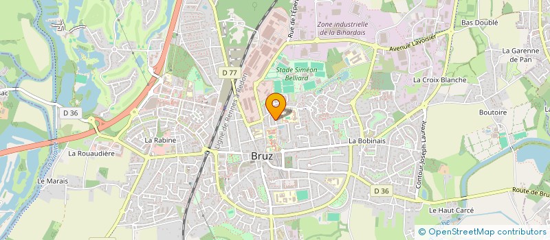 localisation de l'entreprise MADAME CLEO DAGUIN  BRUZ