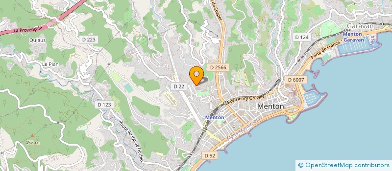 localisation de l'entreprise MADAME CLEO JALIPA à MENTON