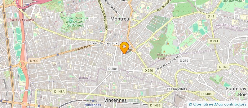 localisation de l'entreprise MADAME CLEO MAYER à MONTREUIL
