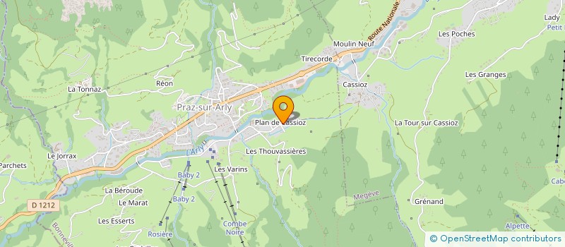 localisation de l'entreprise MADAME CLEO VICARINI  PRAZ-SUR-ARLY