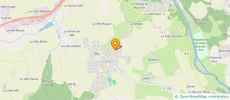 localisation de l'entreprise MADAME CLEOPHEE GUILLEMOIS  GUEGON