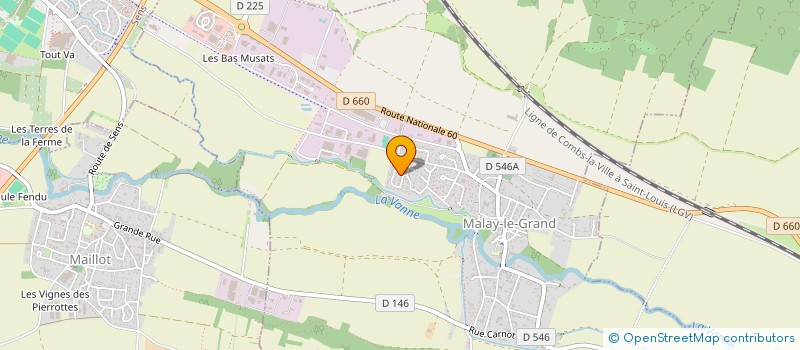 localisation de l'entreprise MADAME CLERICE ESCOUTE LOUP  MALAY-LE-GRAND