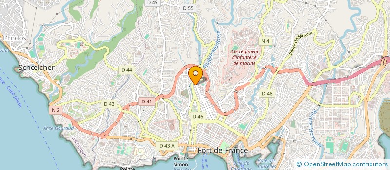 localisation de l'entreprise MADAME CLERMENE LOUIDOR  FORT-DE-FRANCE