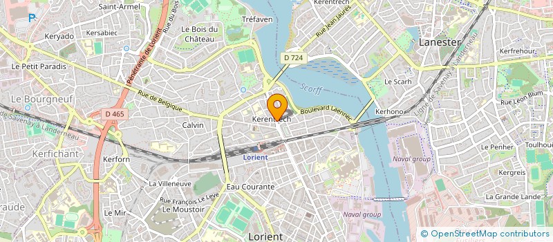 localisation de l'entreprise MADAME CLERVIE CHONEAU  LORIENT