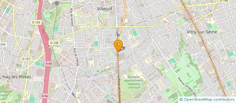 localisation de l'entreprise MADAME CLERVIE GUYARD à VILLEJUIF