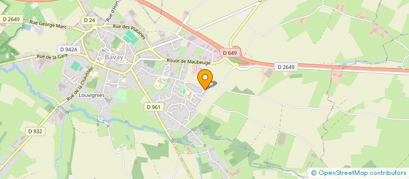 localisation de l'entreprise MADAME CLERVIE VERSTRAETE  BAVAY