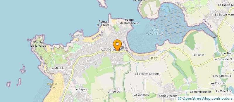 localisation de l'entreprise MADAME CLERWIE FRIN  SAINT-MALO