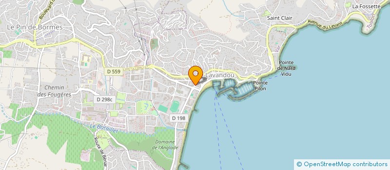 localisation de l'entreprise MADAME CLETA DONADO à LE LAVANDOU