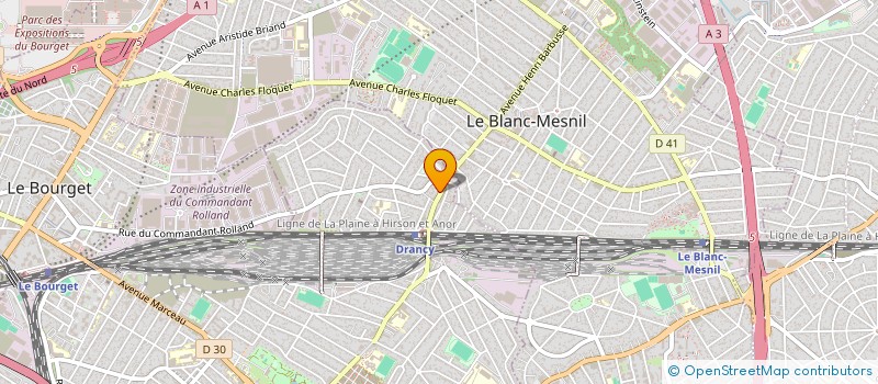 localisation de l'entreprise MADAME CLEUZIMAR ROSARIO DOS SANTOS à DRANCY