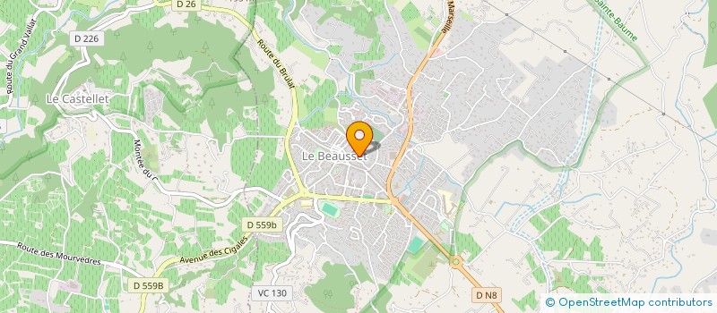 localisation de l'entreprise MADAME CLHOE GERMAIN à LE CASTELLET