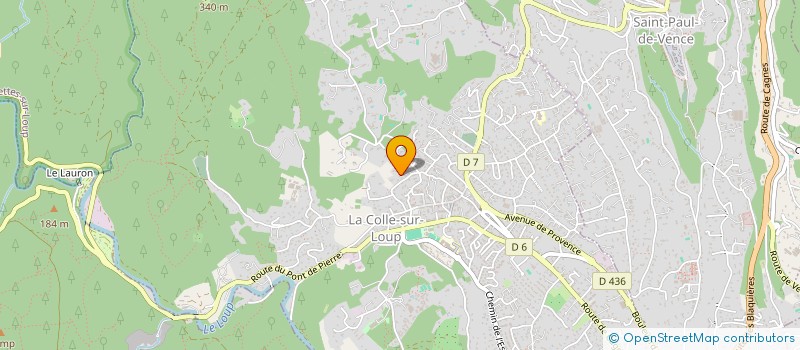 localisation de l'entreprise MADAME CLIO SORNIN à LA COLLE-SUR-LOUP