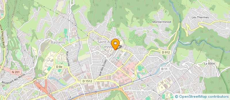 localisation de l'entreprise MADAME CLODIE FIEL  SAINT-ALBAN-LEYSSE