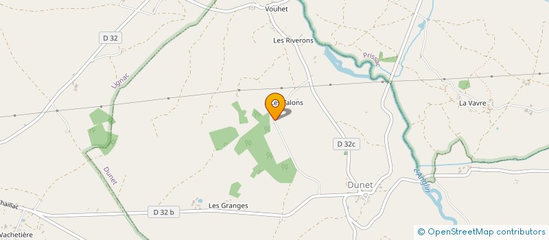 localisation de l'entreprise MADAME CLODINE GERBAUD à DUNET
