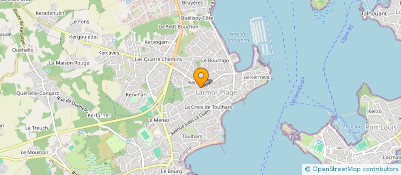 localisation de l'entreprise MADAME CLOE AUGRY  LARMOR-PLAGE